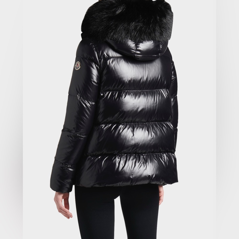 Moncler “Laiche” Short Parka Coat w/ Removable Faux Fur OUT OF STOCK IN STORES